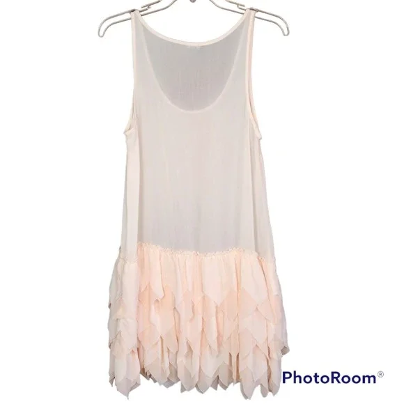 Aerie Woman’s Light Pink Sheer Fairy Tutu Mini Dress Size Small - Picture 4 of 4